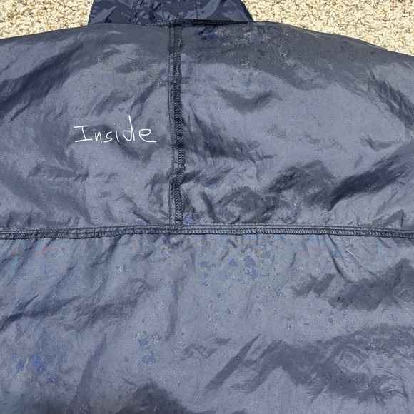 Vintage Old Navy Sport Windbreaker Anorak Pullover Jacket Navy Mens L/XL 90s - Picture 11 of 12